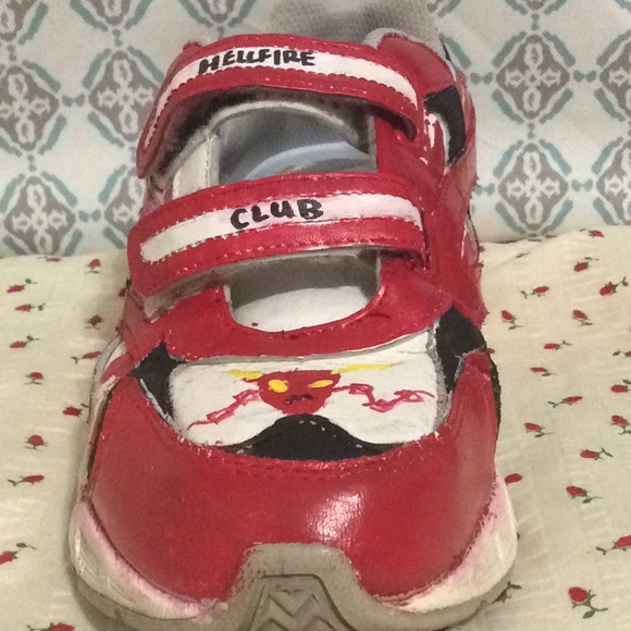 🔥🔥HELLFIRE CLUB CUSTOM TENNIS SHOES🔥🔥 - Picture 2 of 5